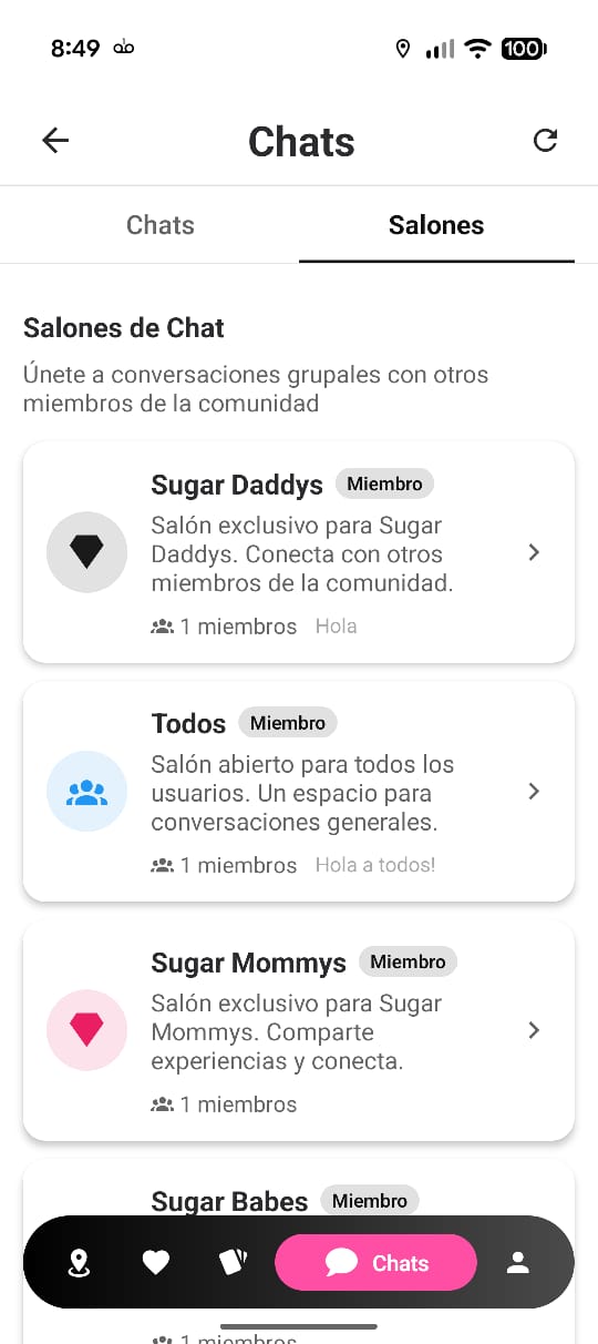 Salones de Chat - Salas temáticas